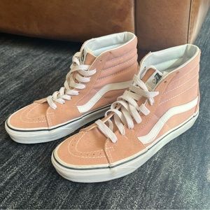 Dusty Rose Pink High Vans